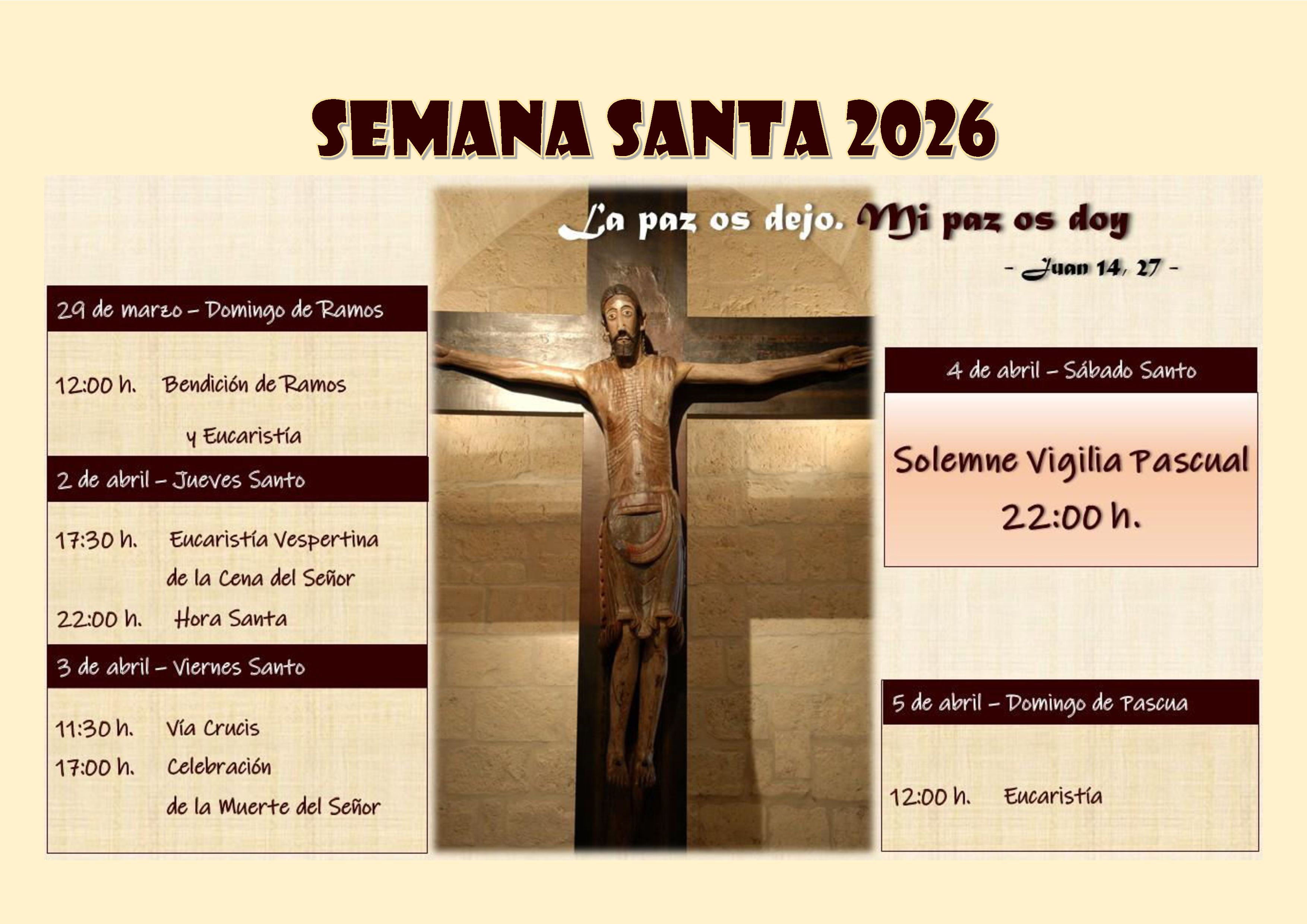 Semana Santa 2026 cartel